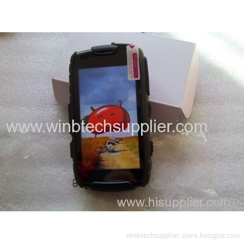 Ip68 4.0" 3g Three-anti Quad Core Military Android Dual Sim Wcdma Rugged Phone Ws15+ With Walkie Talkie